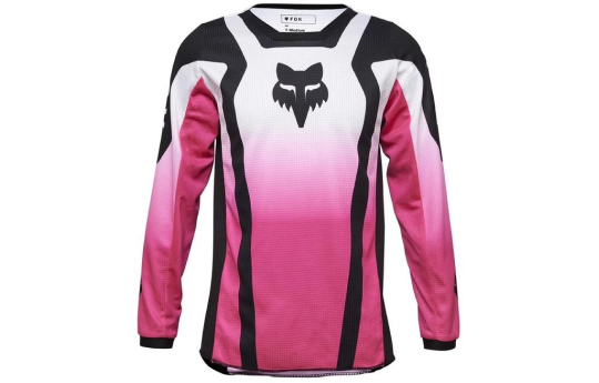Bluza cross dziecięca FOX JUNIOR GIRLS 180 LEAN BLACK/PINK czarny różowy