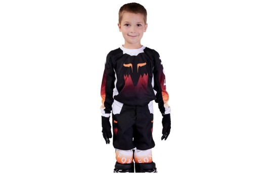Bluza cross dziecięca FOX KIDS 180 RACE SPEC MIDNIGHT granatowy pomarańczowy