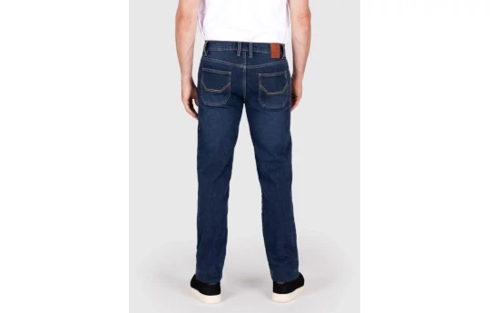 Jeansy motocyklowe KNOX KIRKSTONE SHORT STONE WASH INDIGO granatowy