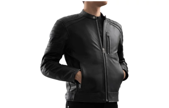 Kurtka skórzana OZONE COLT BLACK czarny