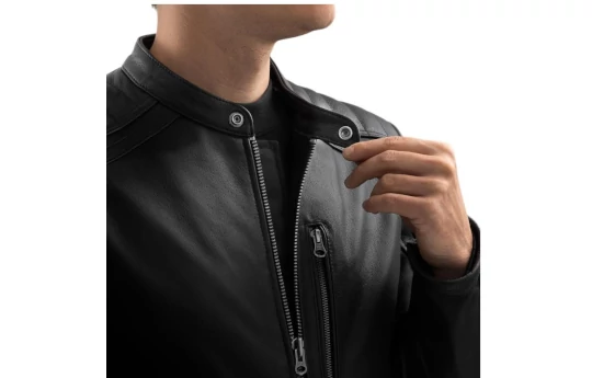 Kurtka skórzana OZONE COLT BLACK czarny