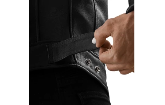 Kurtka skórzana OZONE COLT BLACK czarny