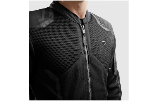 Kurtka tekstylna męska REBELHORN JAX BLACK/FLUO YELLOW czarny żółty fluo