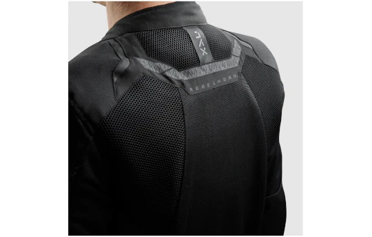 Kurtka tekstylna męska REBELHORN JAX BLACK/FLUO YELLOW czarny żółty fluo