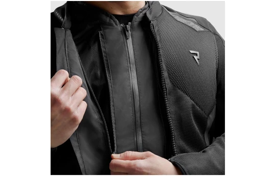 Kurtka tekstylna męska REBELHORN JAX BLACK/FLUO YELLOW czarny żółty fluo