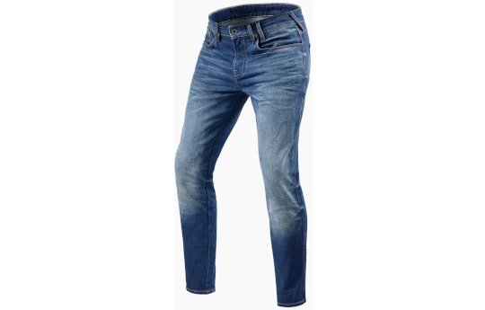 Jeansy motocyklowe REVIT CARLIN SK MEDIUM BLUE USED niebieski