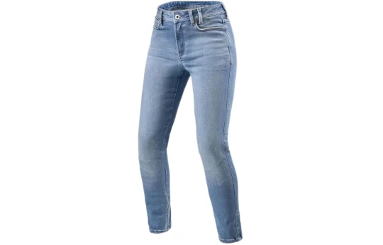Jeansy motocyklowe damskie REVIT SHELBY 3 LADY LIGHT BLUE VINTAGE niebieski