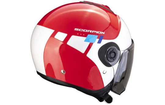 Kask otwarty SCORPION EXO-CITY II RIVA SILVER/BLACK/WHITE srebrny czarny biały