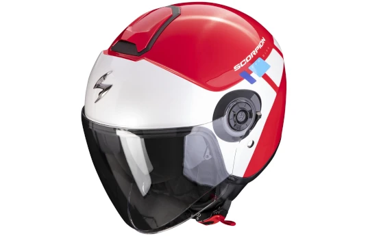 Kask otwarty SCORPION EXO-CITY II RIVA SILVER/BLACK/WHITE srebrny czarny biały