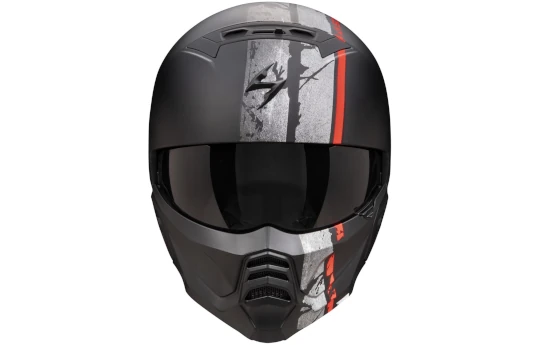 Kask otwarty SCORPION EXO-COMBAT II GENESIS BLACK/WHITE/GOLD czarny biały złoty
