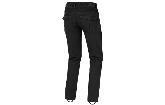 Jeansy motocyklowe SECA BADLANDS ARMALITH BLACK czarny