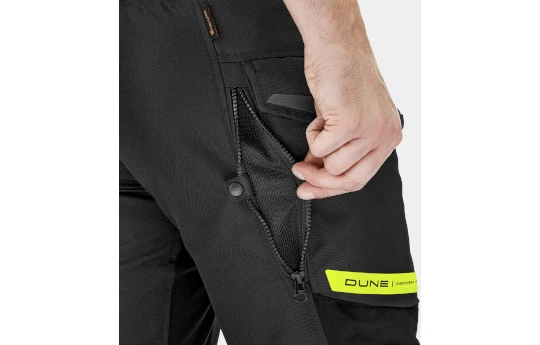 Spodnie tekstylne SHIMA DUNE FLUO czarny szary żółty fluo