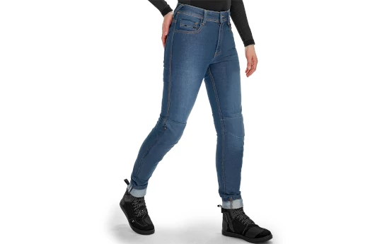 Jeansy motocyklowe damskie SHIMA RIDGE LADY BLUE niebieski