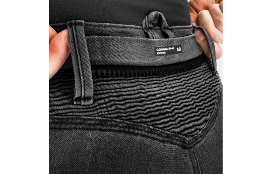Jeansy motocyklowe damskie SHIMA ZENITH LADY BLACK czarny