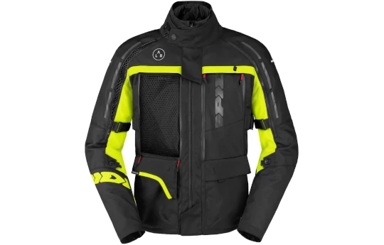 Kurtka tekstylna SPIDI 4 SEASON V3 YELLOW FLUO czarny żółty fluo