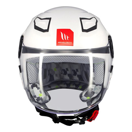 Kask otwarty dziecięcy MT LITE KIDS SOLID GLOSS WHITE