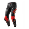 Spodnie skórzane REBELHORN INFERNO BLACK/FLUO RED czarny czerwony fluo