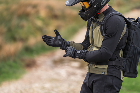 Rękawice miejskie KNOX ORSA TEXTILE OR4 BLACK