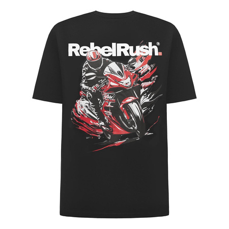 Koszulka T-shirt REBELRUSH REBEL OVERSIZE BLACK