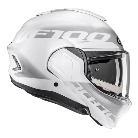 Kask szczękowy HJC F100 HETAL WHITE biały