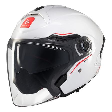Kask otwarty MT COSMO SV SOLID GLOSS WHITE