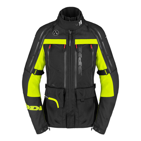 Kurtka tekstylna damska SPIDI 4 SEASON V3 LADY YELLOW FLUO czarny żółty fluo