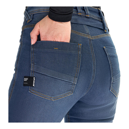Jeansy motocyklowe damskie SHIMA RIDGE LADY BLUE niebieski