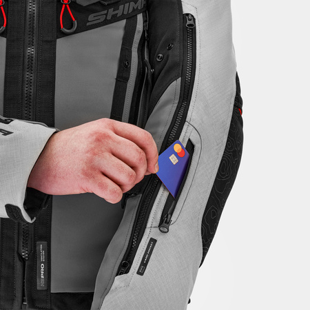 Kurtka tekstylna SHIMA TRACKER LIGHT GREY szary