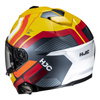 Kask integralny HJC I71 VIZ YELLOW/RED żółty czerwony
