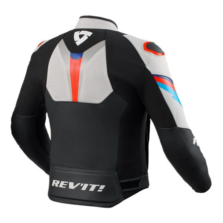 Kurtka skórzana REVIT QUANTUM 3 BLACK/LIGHT GREY