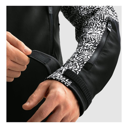 Kurtka tekstylna REBELHORN SLASH NORIAKI BLACK/WHITE czarny biały