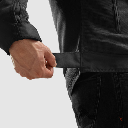 Kurtka tekstylna REBELHORN ECHO BLACK/FLUO YELLOW