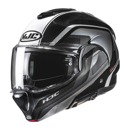 Kask szczękowy HJC F100 REFF BLACK/WHITE