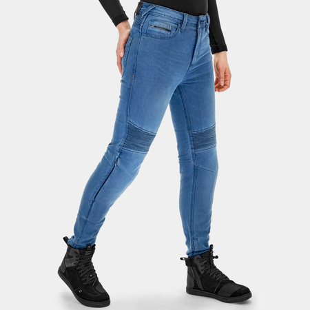 Jeansy motocyklowe damskie SHIMA ZENITH LADY BLUE niebieski