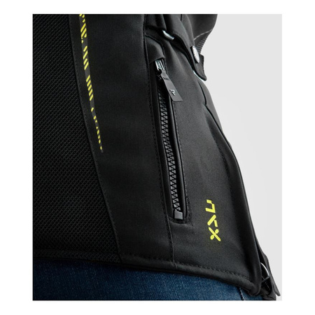 Kurtka tekstylna damska REBELHORN JAX LADY BLACK/FLUO YELLOW