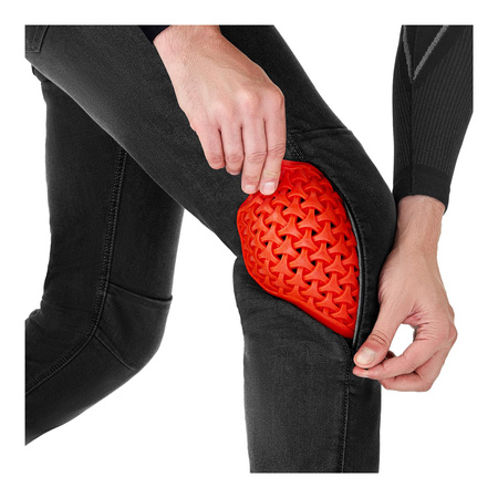 Jeansy motocyklowe SHIMA RIDGE BLACK czarny