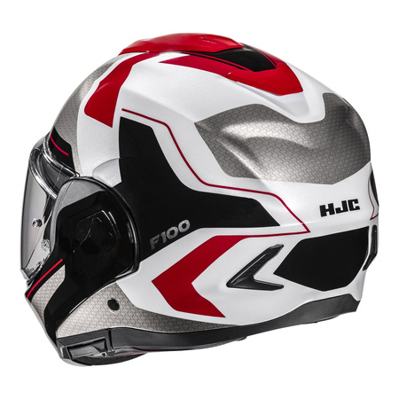 Kask szczękowy HJC F100 BIOS RED/BLACK czerwony czarny