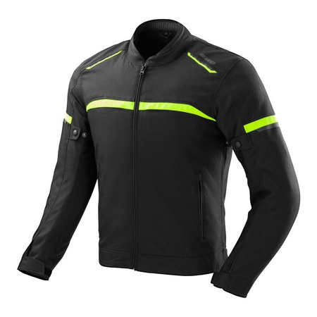 Kurtka tekstylna OZONE NEO BLACK/FLO YELLOW