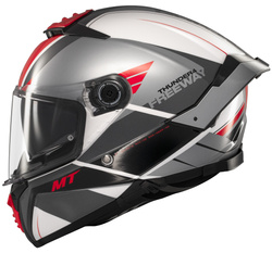 Kask integralny MT THUNDER 4 SV FREEWAY BLACK/RED/SILVER czarny czerwony srebrny