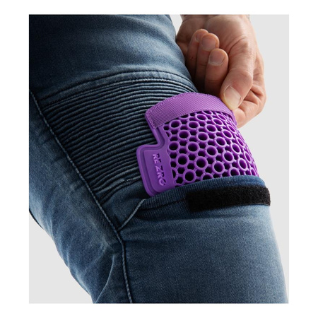 Jeansy motocyklowe REBELHORN REVOLT MONOLAYER WASHED BLUE niebieski