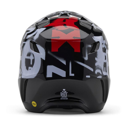Kask cross FOX V3 SEVENTY4 BLACK
