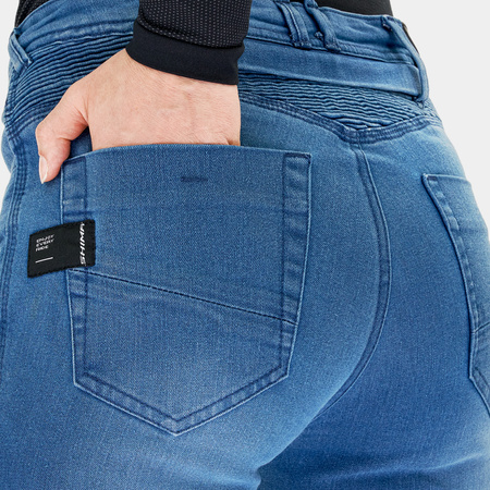 Jeansy motocyklowe damskie SHIMA ZENITH LADY BLUE niebieski