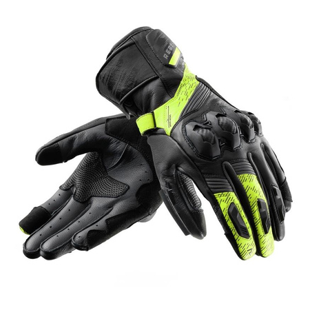 Rękawice miejskie REBELHORN VIPER BLACK/GREY/FLUO YELLOW czarny szary żółty fluo