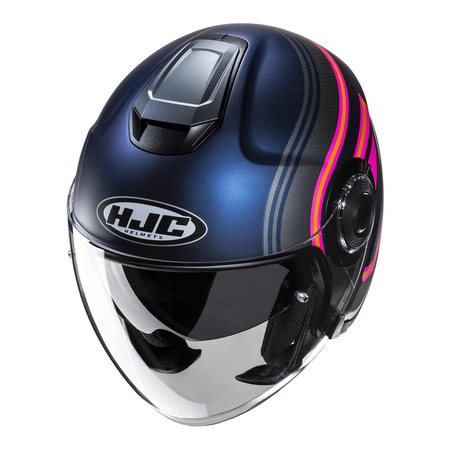 Kask otwarty HJC I40N LINIA BLUE/PINK niebieski różowy