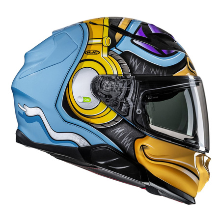 Kask integralny HJC F71 MONKEY DJ BLUE/ORANGE