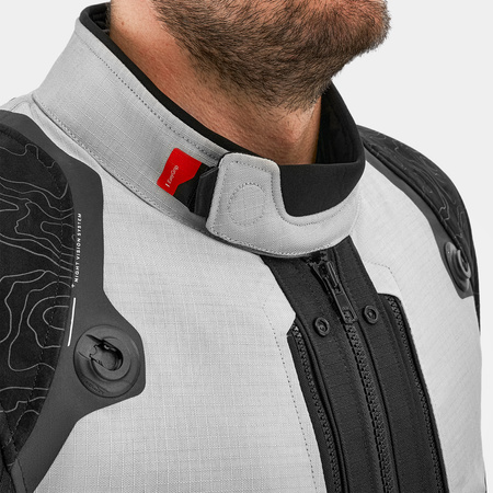 Kurtka tekstylna SHIMA TRACKER LIGHT GREY szary