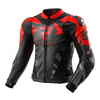 Kurtka skórzana REBELHORN INFERNO BLACK/FLUO RED