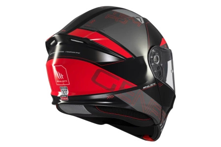 Kask szczękowy MT GENESIS SV ATEMPO GREY/RED