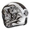 Kask otwarty HJC V31 FLAME WHITE/BLACK