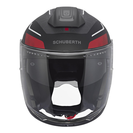 Kask otwarty SCHUBERTH J2 ECE SIGMA RED czarny czerwony